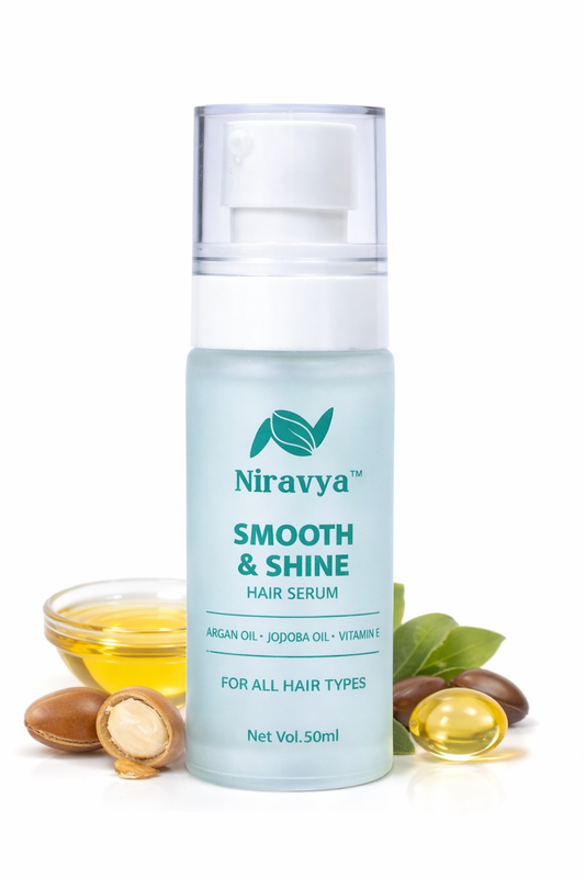 Niravya Smooth & Shine Hair Serum For Frizz Control & Instant Gloss Finish