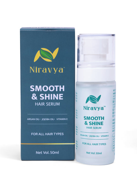 Niravya Smooth & Shine Hair Serum For Frizz Control & Instant Gloss Finish